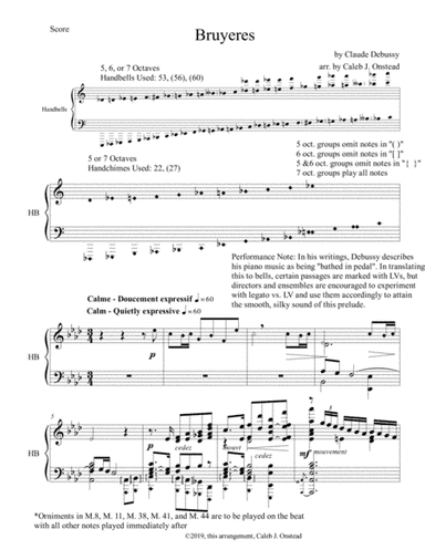 Bruyeres (arr. transcribed by Caleb J. Onstead)