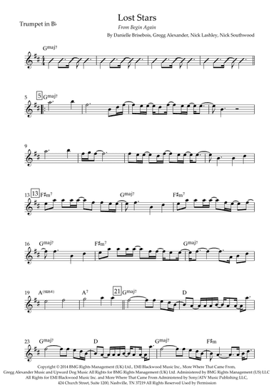 Lost Stars (arr. Fabio Britto)