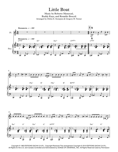 Little Boat (o Barquinho) (arr. Debra E. Stempien, Gregory H. Turner)