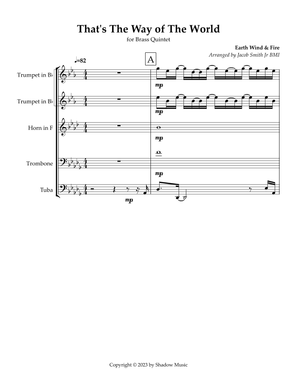 That's The Way Of The World (arr. Jacob Smith, Jr.)