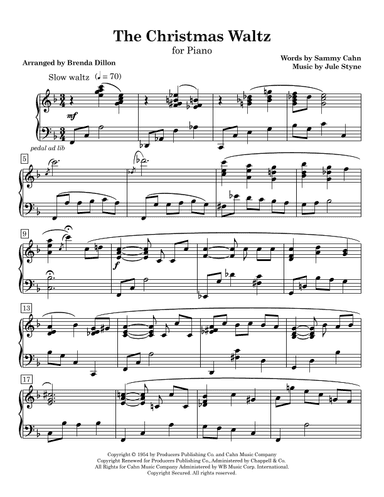 The Christmas Waltz (arr. Brenda Dillon)