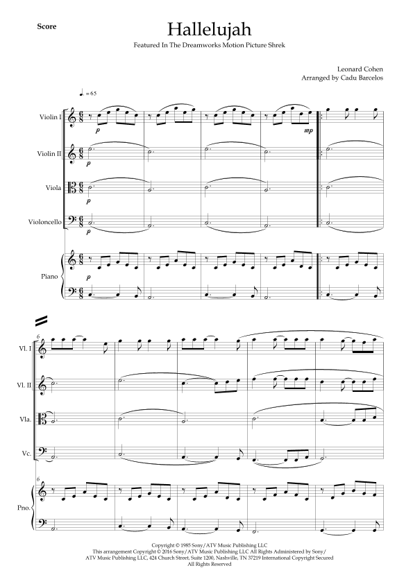 Hallelujah (arr. Cadu Barcelos)