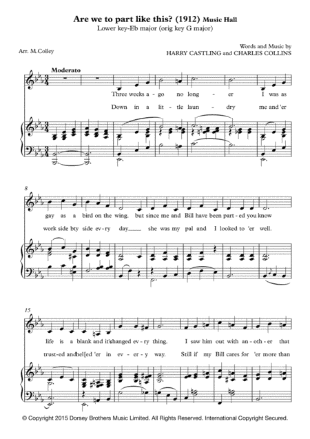 Are We To Part Like This? (arr. M Colley)