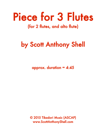Piece for 3 Flutes