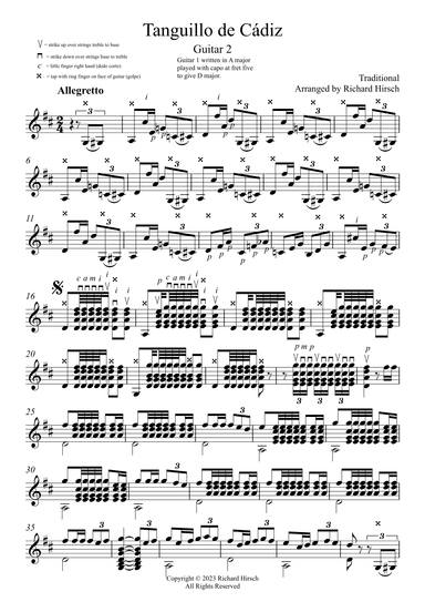 Tanguillo de Cádiz Guitar 2 (arr. Richard Hirsch)