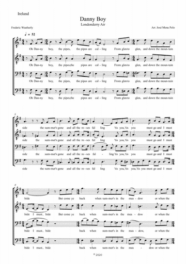 Danny boy (arr. Jose Mena Polo)