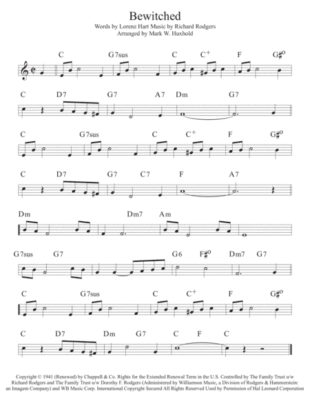 Bewitched (arr. Mark W. Huxhold)