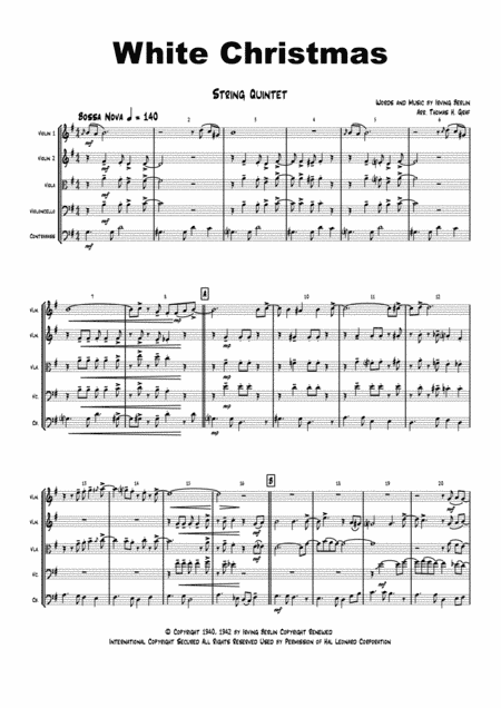 White Christmas (arr. Thomas H. Graf)