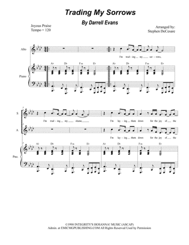 Trading My Sorrows (arr. Stephen DeCesare)