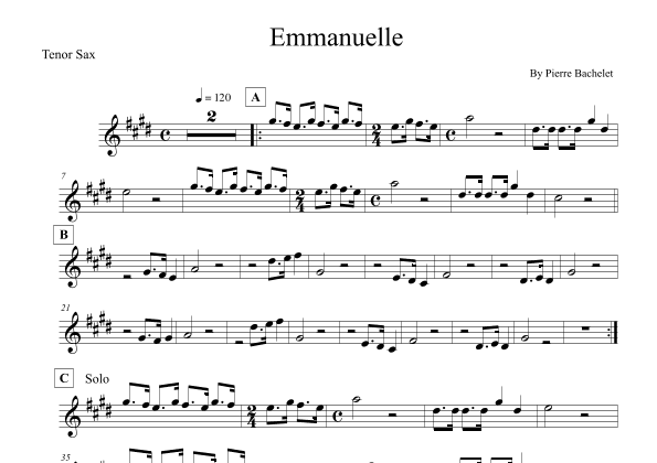 Emmanuelle (arr. Leo Silva)