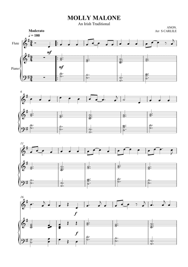 Molly Malone (Cockles and Mussels) (arr. SCMusic)