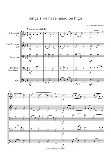 Angels we have heard on high (arr. Lucian Beschiu)