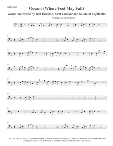 Oceans (Where Feet May Fail) (arr. Kevin Busse)