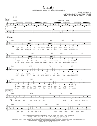 Clarity (arr. Travis J. Gandy)