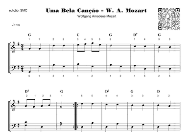 Uma Bela Canção - W. A. Mozart (arr. Piano)