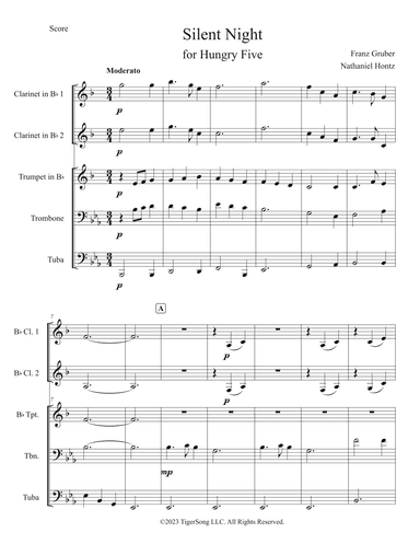 Silent Night (for Hungry Five) (arr. Nathaniel Hontz)