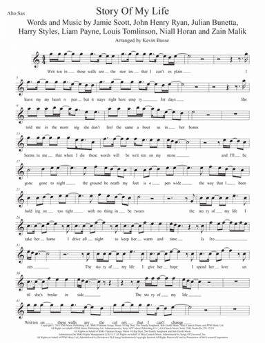 Story Of My Life (arr. Kevin Busse)