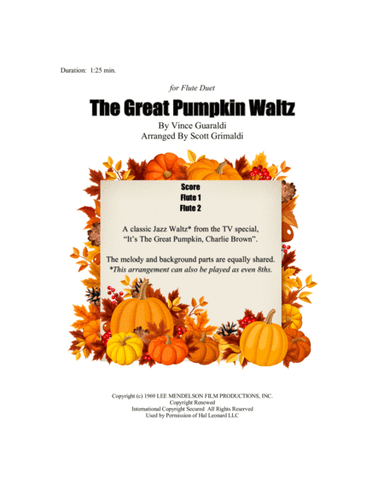 The Great Pumpkin Waltz (arr. Scott Grimaldi)