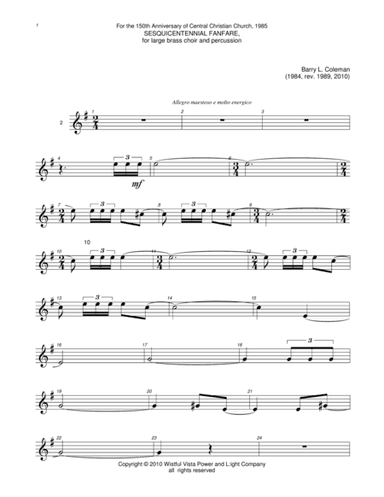 Sesquicentennial cornets 2