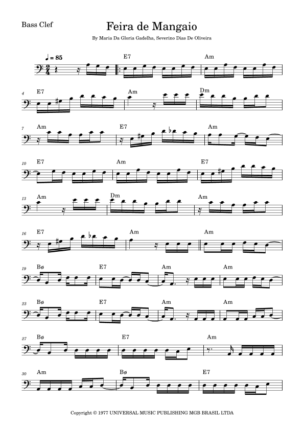 Feira De Mangaio (arr. Fabio Eduardo de Oliveira)