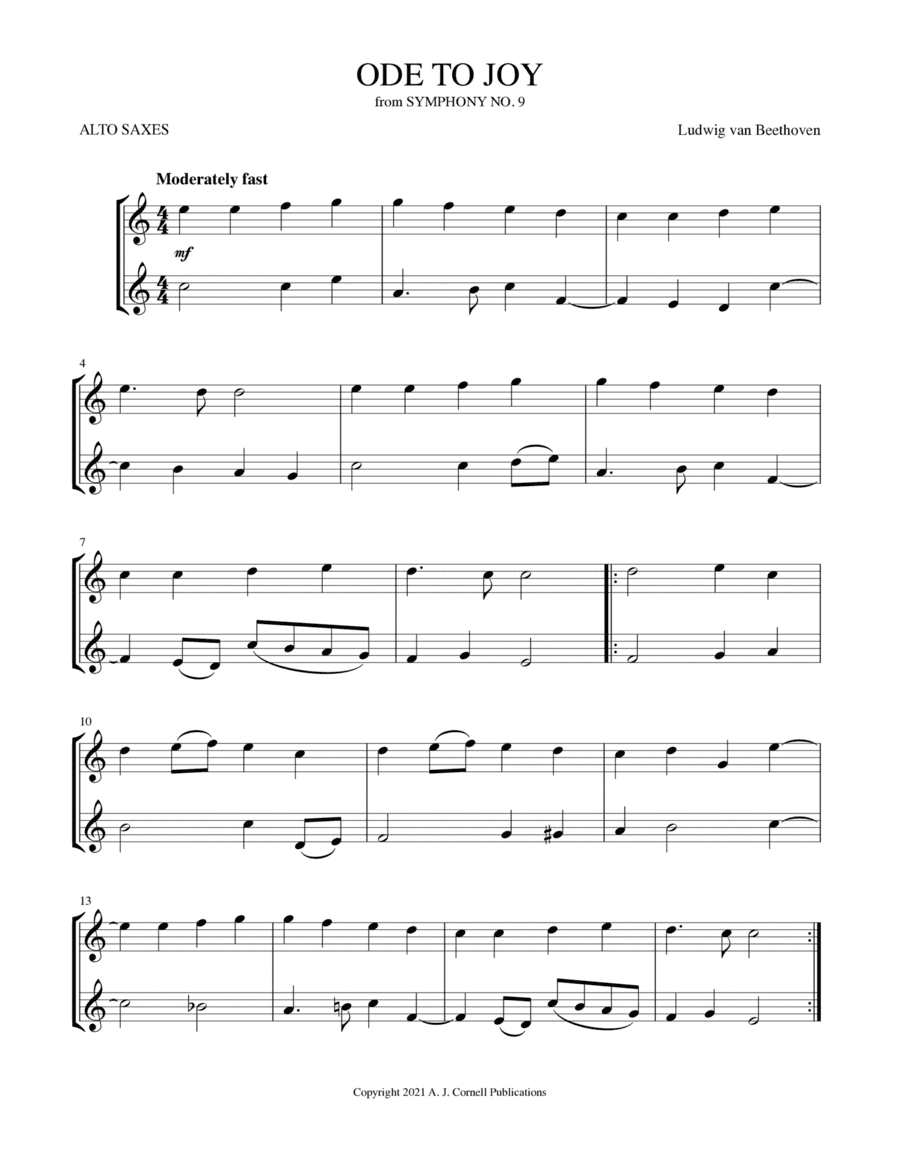 Ode to Joy (from Symphony No. 9) (arr. Mark Phillips)