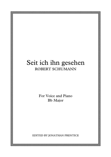 Seit ich ihn gesehen (Bb Major) (arr. Jonathan Prentice)