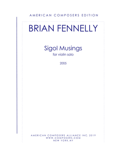 [Fennelly] Sigol Musings (for Violin)