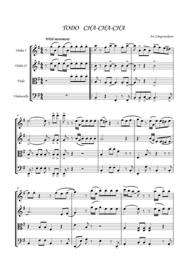 todo cha cha cha (arr. Jovan Bogosavljević)