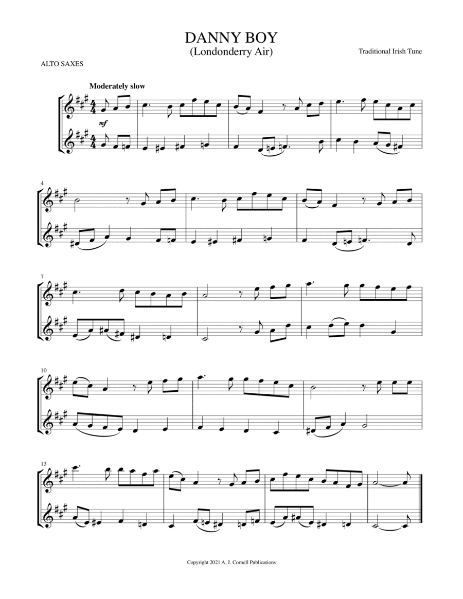 Danny Boy (Londonderry Air) (arr. Mark Phillips)