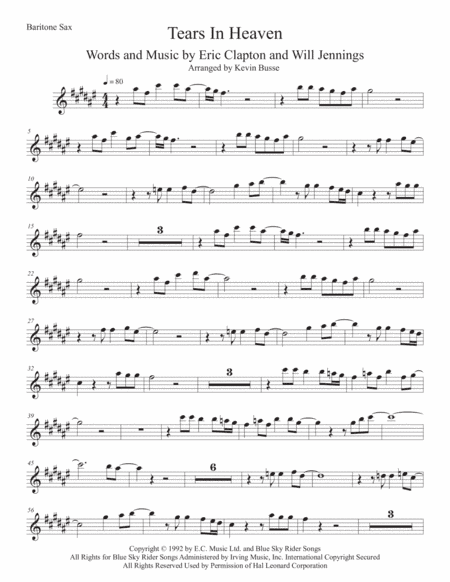 Tears In Heaven (arr. Kevin Busse)