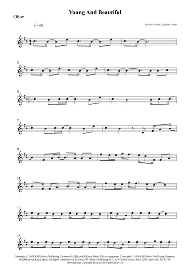 Young And Beautiful (arr. Wesley S. SIlva)