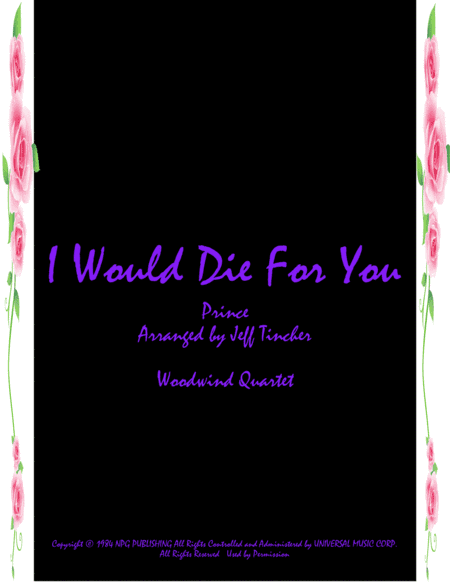 I Would Die 4 U (arr. Jeff Tincher)