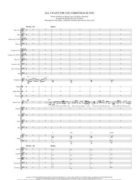 All I Want For Christmas Is You (arr. Amir Awad)