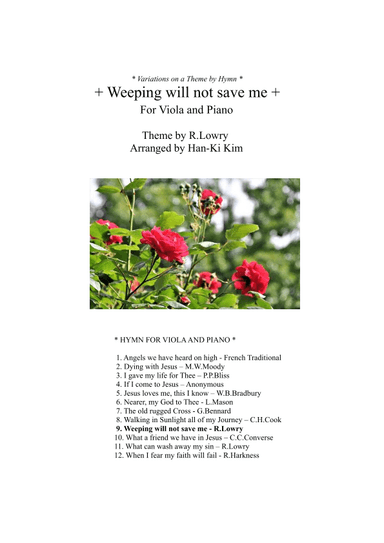 Weeping will not save me (For Viola and Piano) (arr. Han-Ki Kim)
