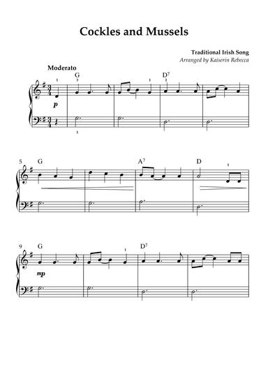 Cockles and Mussels (arr. Kaiserin Rebecca)