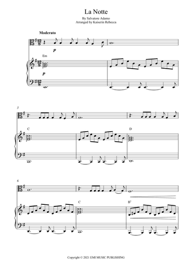 La Notte (arr. Kaiserin Rebecca)