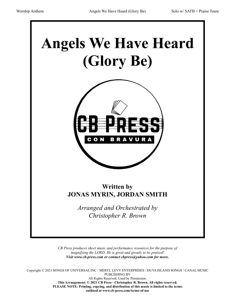 Angels We Have Heard (glory Be) (arr. Christopher R. Brown)
