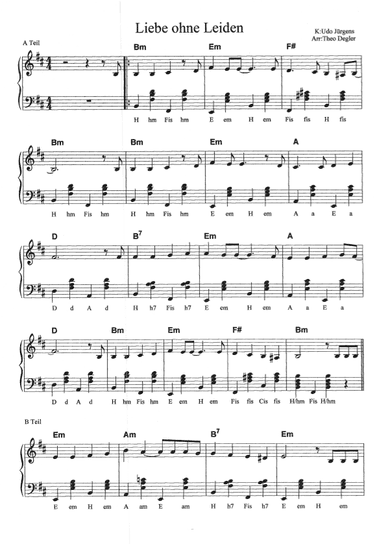 Liebe Ohne Leiden (arr. Theo Degler)