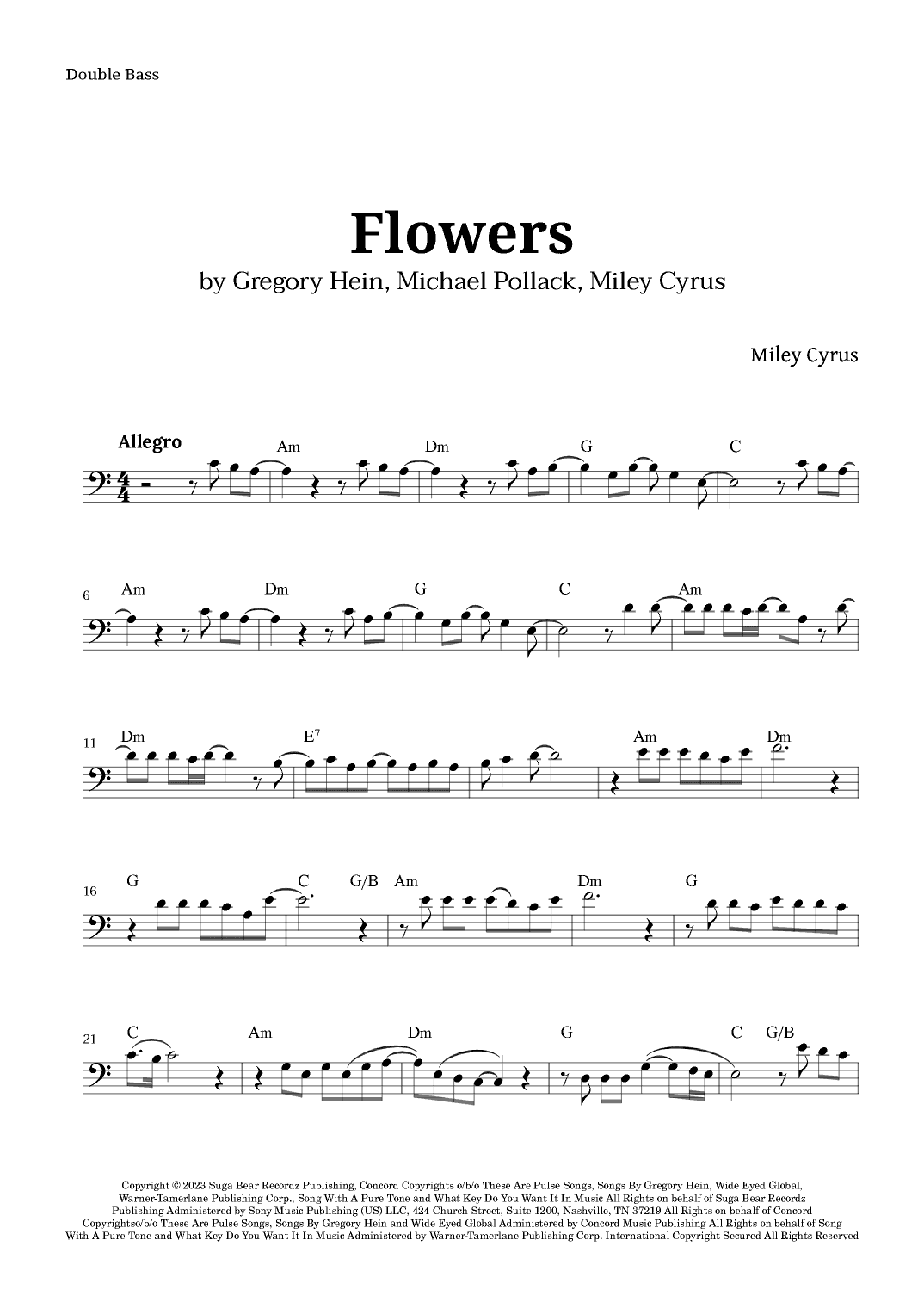 Flowers (arr. Langanho)