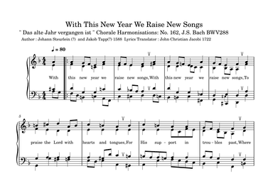 With This New Year We Raise New Songs (arr. Katsumi WF)