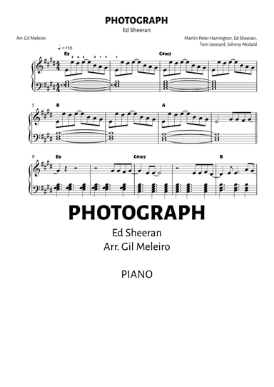 Photograph (arr. Gil Meleiro)