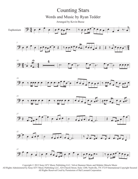 Counting Stars (arr. Kevin Busse)
