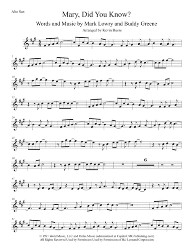 Mary, Did You Know? (arr. Kevin Busse)