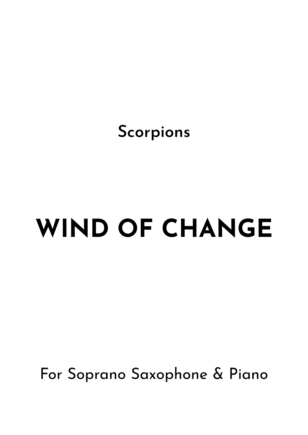 Wind Of Change (arr. Jireh J.)