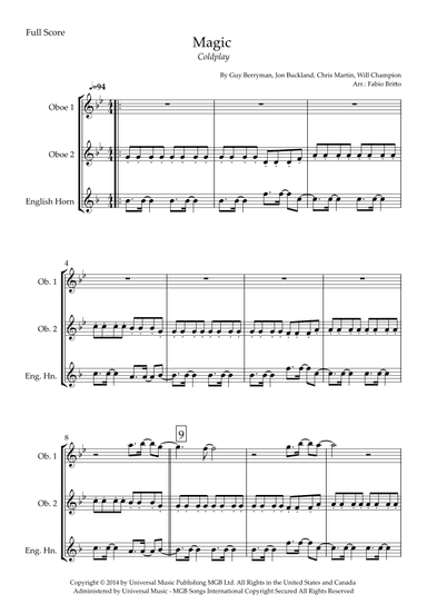 Magic (arr. Fabio Britto)