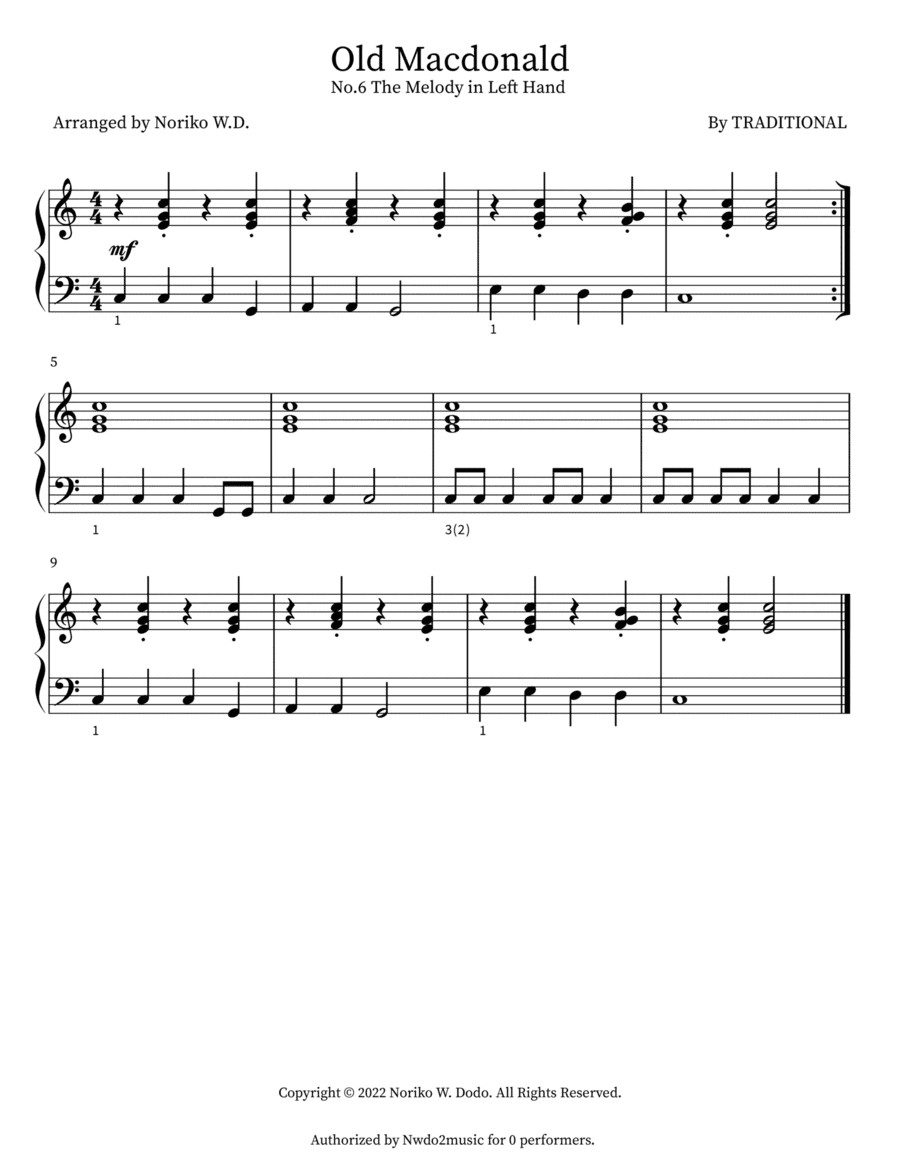 Old MacDonald (arr. Noriko W.D.)