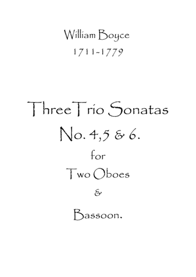 Three Trio Sonatas No.4,5 & 6 (arr. Spence Bundy)