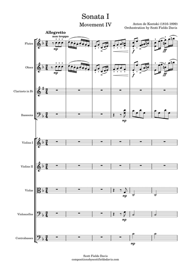Kontski, Sonata I (Movement IV) arranged for orchestra (arr. Scott Fields Davis)