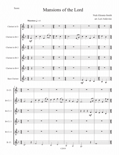 The Mansions Of The Lord (arr. Lori Ardovino)