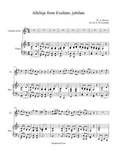Alleluja from Exultate jubilate (arr. Nick Lacanski)
